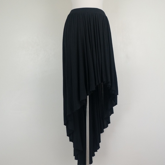 H&M High Low Black Maxi A-Line S Skirt - Picture 2 of 8